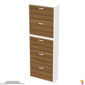 Modilayn VERVE Antre 52x194x26 cm lik 5 Düşer Kapak 10 Göz Bölmeli Ayakkabılık - 6