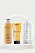 Saç Bakım Seti (Avon Zambak Banyo Köpüğü- Farmasi Kerattin Therapy Onarıcı Maske- Şampuan) - 1