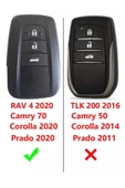 Toyota C-hr Corolla Rav4 Land Cruiser Karbon Anahtar Kılıf 3.resime Bakınız Logo Yeri Arkada Uygundur thumbnail 3