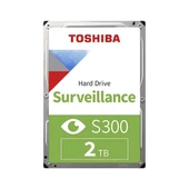 Toshiba 2TB 3,5" 5400 SATA3 128MB S300 HDWT720UZSVA 7/24 Bulk Güvenlik Diski - 1