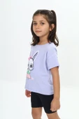 Toontoy Kız Çocuk Tavşan Baskılı Tişört - 11