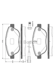 Bosch 0986TB3079 Fren Balatası Ön Fişli 500 L Linea 07- Doblo 10- Fiorino 09- Bravo Iı 07- 1.4 T-jet - 1
