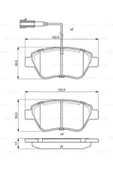 Bosch 0986495378 Fren Balatasi Ön Çift Fisli Linea Fiorino 08- Qub 539901100 - 1