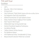 Tecna TYE 4407 Dual Sandık Tipi Derin Dondurucu - 2