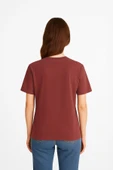 Kadın %100 Pamuk Basic T-shirt - 6