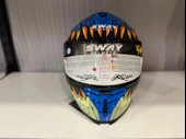 KASK SWAY SW 867 STORM Blue Full Face - 4