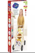 Ahşap Oyuncak Bebek Arabası - Bebek Yürüteç Yürüme Arabası - 1