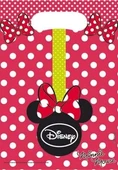 Minnie Mouse Puanlı Hediye Poşeti 6 Adet - 1