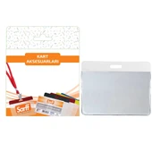SARFF 9.5X7.5CM BEYAZ KART POŞETİ BLİSTER - 10ADET thumbnail 1