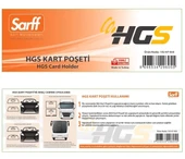 SARFF 12x4CM HGS KART POŞETLERİ - 25ADET - 2