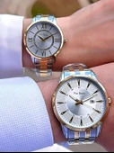 Pierre Cardin Bay ve Bayan Çiftlere Özel Çelik Kordon Çift Kol Saati 30 Mt Su Gecirmez CF.PR80002.M2 thumbnail 3