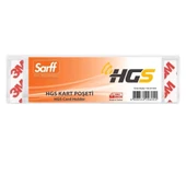 SARFF 12x4CM HGS KART POŞETLERİ - 25ADET - 1