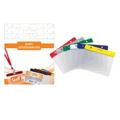 SARFF 9.5X7.5CM KARIŞIK RENK KART POŞETİ BLİSTER - 10ADET - 1