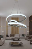 Eylül 2 mt Led Avize - Salon & Oturma Odası Avizesi - 8