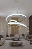 Eylül 2 mt Led Avize - Salon & Oturma Odası Avizesi - 2
