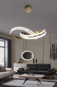 Kardelen Çift Yönlü Sıra Modern Sarkıt Avize, Salon Avizesi - 3