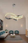 Kardelen Çift Yönlü Sıra Modern Sarkıt Avize, Salon Avizesi - 7