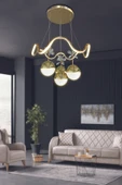 Zikzak 4 Toplu Modern Sarkıt Led Avize - 4