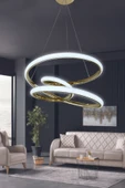 Eylül 2 mt Led Avize - Salon & Oturma Odası Avizesi - 5