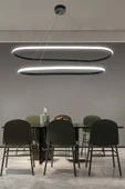 Gece Modern Led Aydınlatmalı Ev & Ofis Avizesi - 2