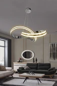 Kardelen Çift Yönlü Sıra Modern Sarkıt Avize, Salon Avizesi - 6