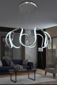 Arya Topsuz Led Avize 3 mt - Salon & Oturma Odası Avizesi - 6