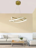 Dalga Modern Sarkıt Led Avize Salon Oturma Odası Mutfak Avizesi - 8