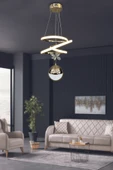 Eylül Tek Toplu Led Avize 2 mt - Salon & Oturma Odası Avizesi - 3