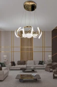 Arya 3 Renk Modern Sarkıt 3 Toplu Led Avize Powerled - 10