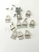 EĞİK TABLO ÇERÇEVE ASKISI 4 ADET VE VİDALARI DUVARA MONTE ASMA APARATI thumbnail 4