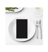 Omnisoft 40x40 cm 1/8 Defter Katlama Servis Peçetesi 50 Adet Siyah - 2