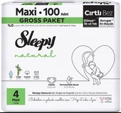 Sleepy Bebek Bezi Natural Beden:4 (7-14KG) Maxi 100 Adet Ultra Pk - 1