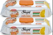 Sleepy Easy Clean Yüzey Temizlik Mutfak Havlusu -Mendili  50 Yaprak Portakal Yağlı (2Li Set) 100Yprk - 1