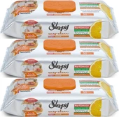 Sleepy Easy Clean Yüzey Temizlik Mutfak Havlusu -Mendili  50 Yaprak Portakal Yağlı (3Lü Set) 150Yprk - 1