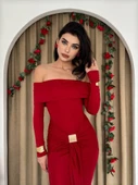 Seta Straplez Elbise - 1