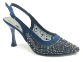 Feles Arkası Açık Şeffaf Taş Detaylı Sindirella Kadın Topuklu Ayakkabı thumbnail 13