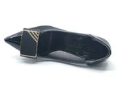 Feles Yanı Şeffaf Taş Toka Detaylı Kadın Topuklu Ayakkabı thumbnail 4