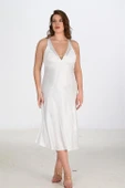 Aria's Closet 2li Ekru Sabahlık Takımı Bigsize 6224 - 3