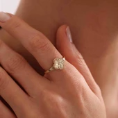 Altın Yonca Yüzük thumbnail 3