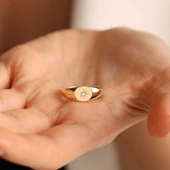 Altın Şövalye Yüzük Tektaş thumbnail 3