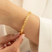 Altın Hediyelik Bilezik 3lü Burma Kalın - 4