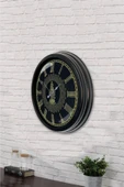 Kasva Concept 40 Cm Siyah Metal Çevre Temalı Duvar Saati - 2