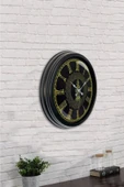 Kasva Concept 40 Cm Siyah Metal Çevre Temalı Duvar Saati - 3
