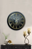 Kasva Concept 40 Cm Siyah Metal Çevre Temalı Duvar Saati - 1