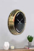 Kasva Concept Hediyelik 40 Cm Gold Metal Sayısız Duvar Saati - 3