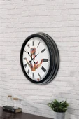 Kasva Concept 40cm Siyah Metal Eskitme Duvar Saati - 2