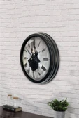Kasva Concept Hediyelik 40 Cm Siyah Metal Dans Duvar Saati - 3