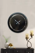 Kasva Concept 40 cm Siyah Metal Uluslararası Duvar Saati - 1