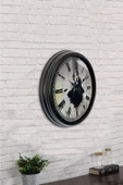 Kasva Concept Hediyelik 40 Cm Siyah Metal Dans Duvar Saati - 2