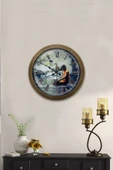 Kasva Concept 36 cm Eskitme Metal Doğal Yaşam Duvar Saati - 2